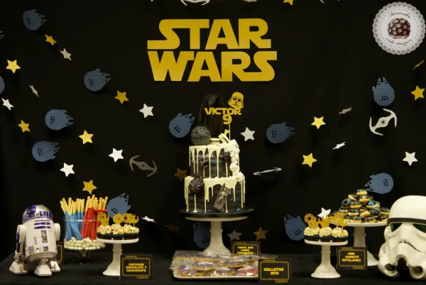 decoración cumpleaños de Star Wars